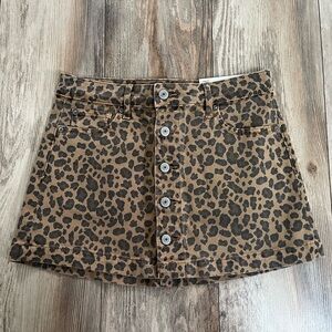 American Eagle Outfitters Leopard Print Mini Skirt